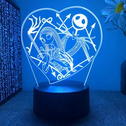 Halloween Fairy Tale World 3D Night Light Wholesale USB Acrylic 16 Colors Gift Light Novelty Sleep Light Christmas Gift