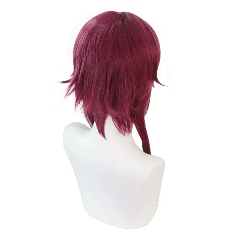 Genshin Impact Rosaria Cosplay Synthetic Wig, Long Red Rose Wig, Anime Cosplay Wigs, Hallow Wigs