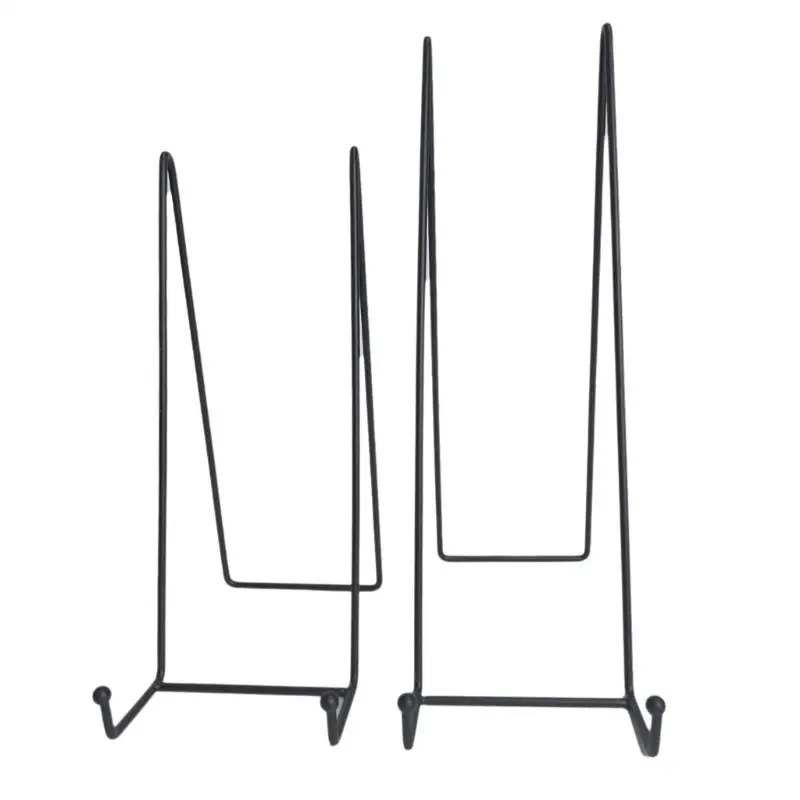 

E8BD Sturdy Picture Frame Stands Iron Holder Metal Display Stand For Plates Frames Art Books And Photos Suitable For Any Room