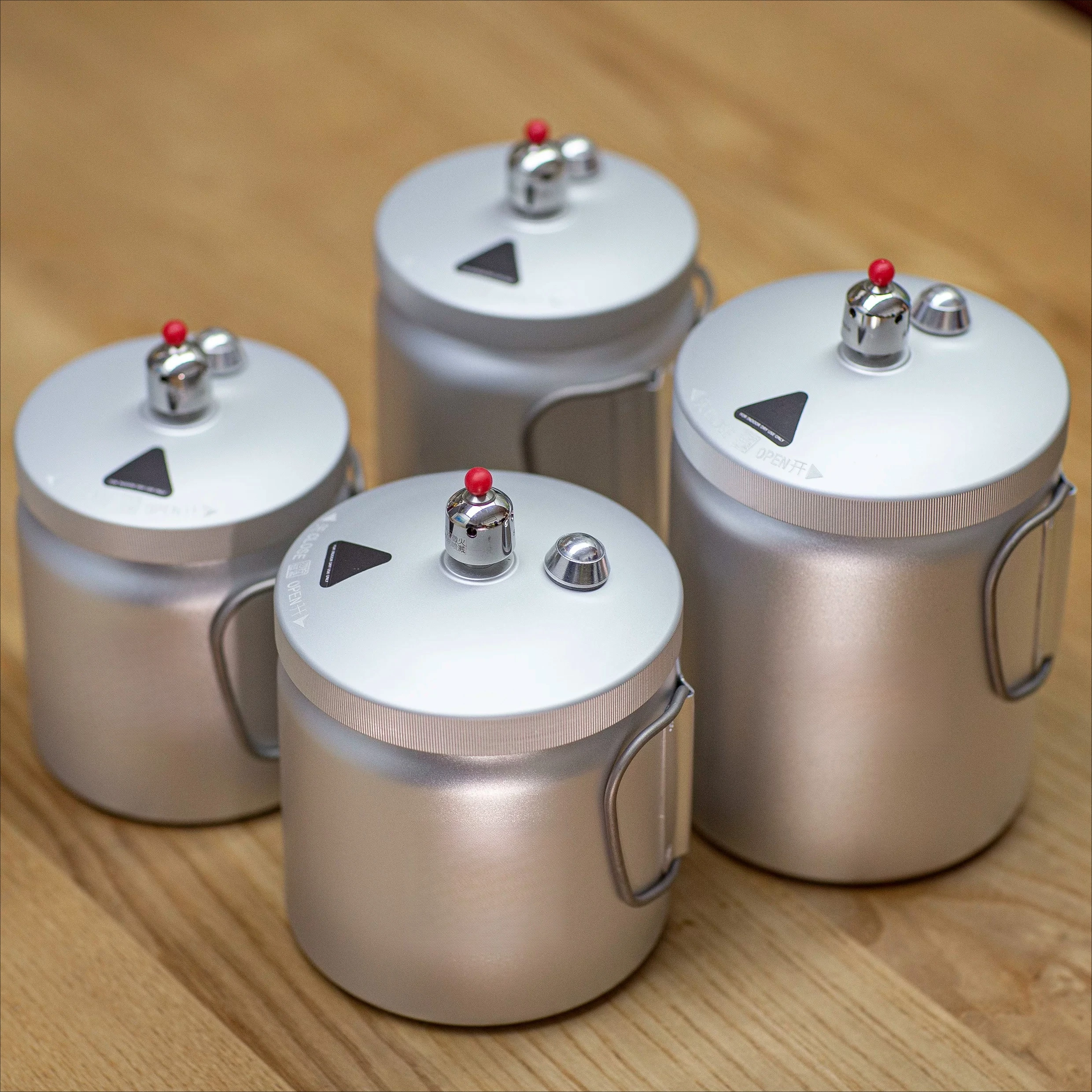 Lightweight Mini Aluminum Pressure Cooker Single User Portable Outdoor Camping Pot Ultralight Compact Cookware1015ML