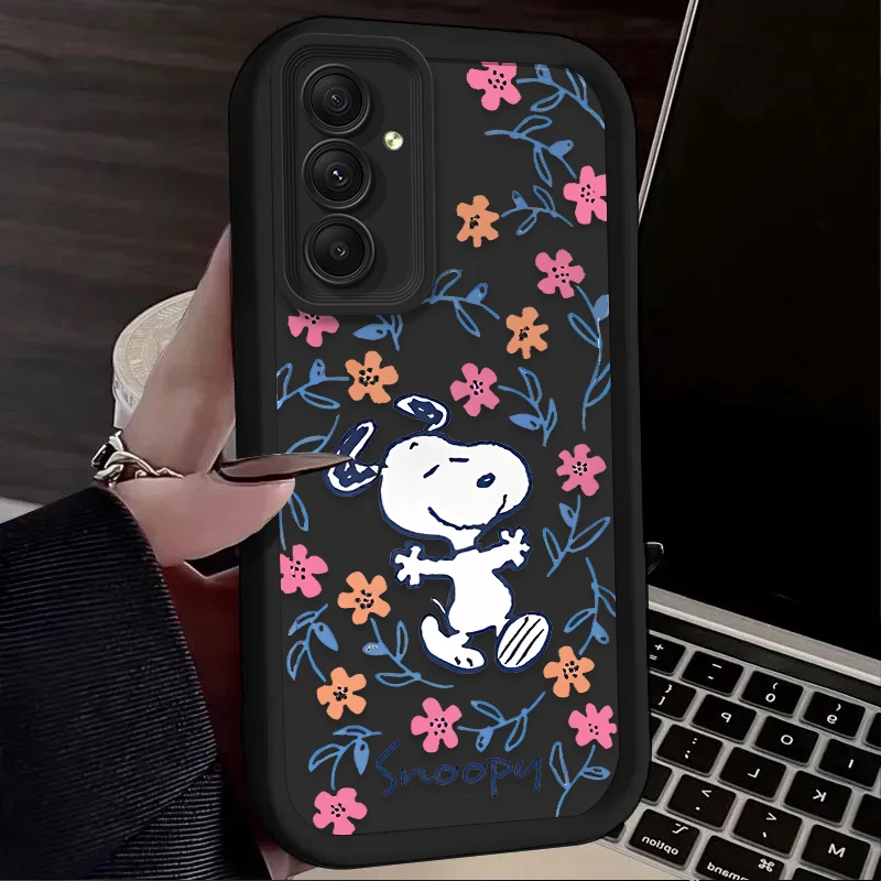 Lovely S-Snoopy Flower Case For Samsung Galaxy S25 S24 S23 Ultra S22 S21 Plus FE A56 A36 A26 A16 A06 A15 A25 A35 A55 5G Cover - náhled 5