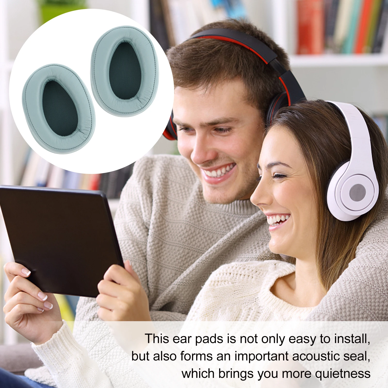 

Protein Earphone Case Headphone Accessories Bud Headb Cushions Sponge Headset Pads Foam Imitation Premium Comfortable