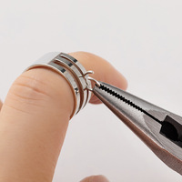 Stainless Steel Jump Ring Opening Closing Finger Jewelry Tools Round Circle Bead Plier for DIY Jewelry Making Tool