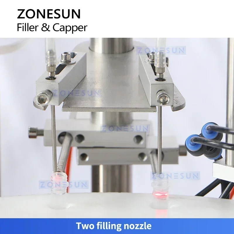 ZONESUN ZS-AFC38 Riempitrice e tappatrice per tubi reagenti Alimentazione automatica Pompa peristaltica Riempimento Tappatura monoblocco