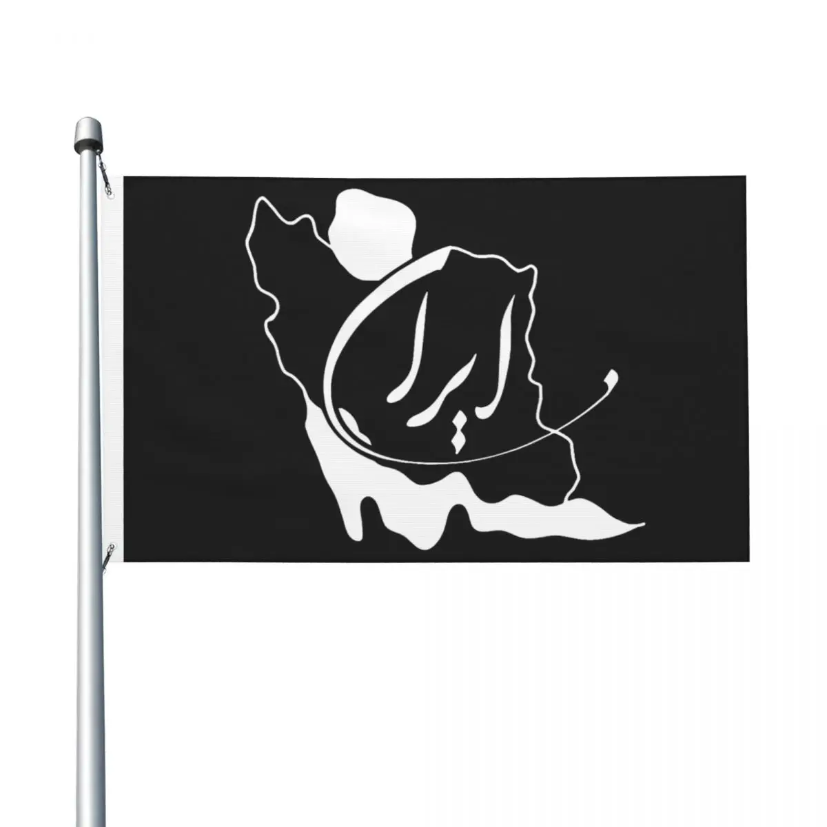 Persian Calligraphy Persian Iran Flag Design 90X150cm Flags Hanging Cool Banner For Celebration Home Decoration