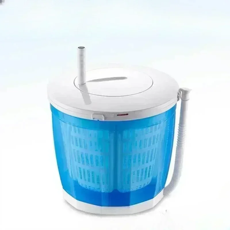 

Manual washing machine, no electricity in student dormitory, hand-cranked clothes drying bucket, portable small electric-free