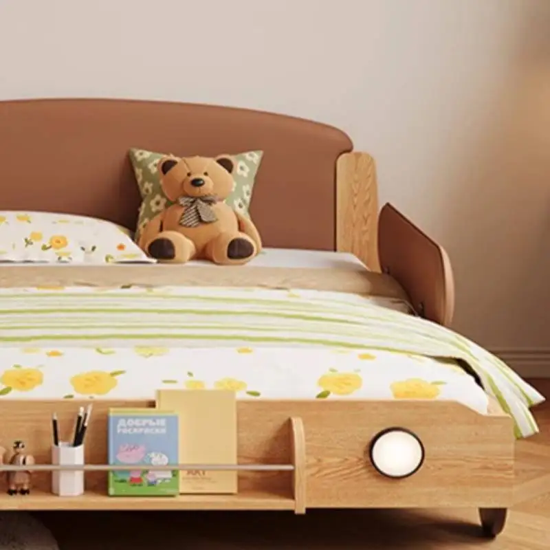 أوروبا الديكور الاطفال سرير الدرابزين الفاخرة مخصص سرير أطفال واحد تصميم خشبي الحديثة Lettino لكل أثاث بامبيني المنزل #6