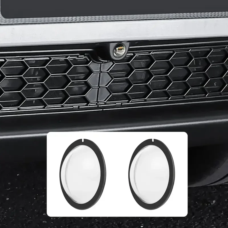 2-4PCS Car Camera Protective Cover Front Bumper Camera Anti-Scratch Shield Lens Guard PC Protective Cover Kits