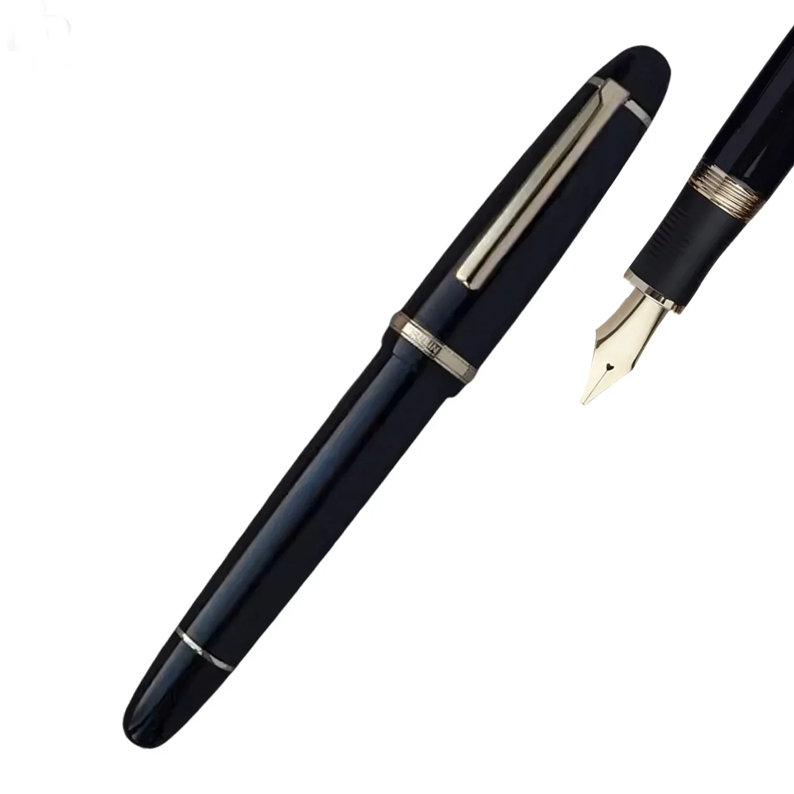 Fulin 385 Resin Fountain pen with Alloy Soft and flex Nib EF/F/M/B Long Iridium nibs Writing Office Stationery ink pen with clip