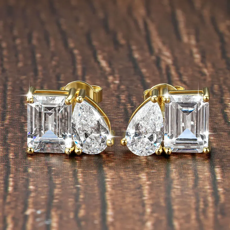 Thumbnail 2 - #34 Latest Moissanite Stud Earrings Offers
