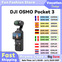 【EU Ship】DJI OSMO POCKET 3 ActiveTrack 6.0 3-Axis Stabilization 10-Bit D-Log M ColorOSMO POCKET 3