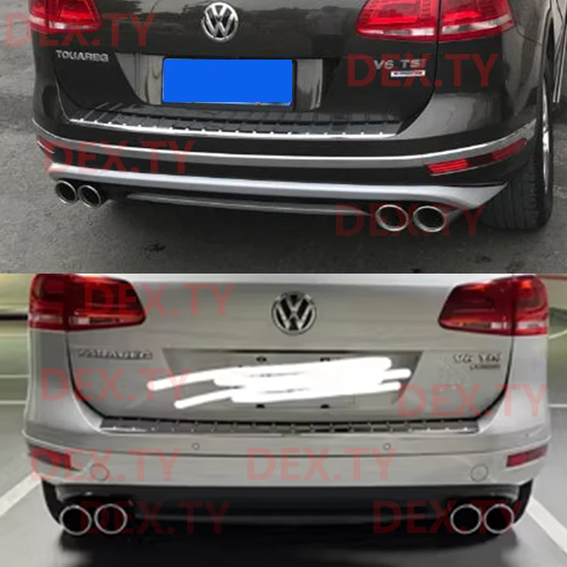 For 2012-2018Volkswagen Touareg V6 V8 The Original Rectangle Upgrade Four Outlet Sports Exhaust Tip