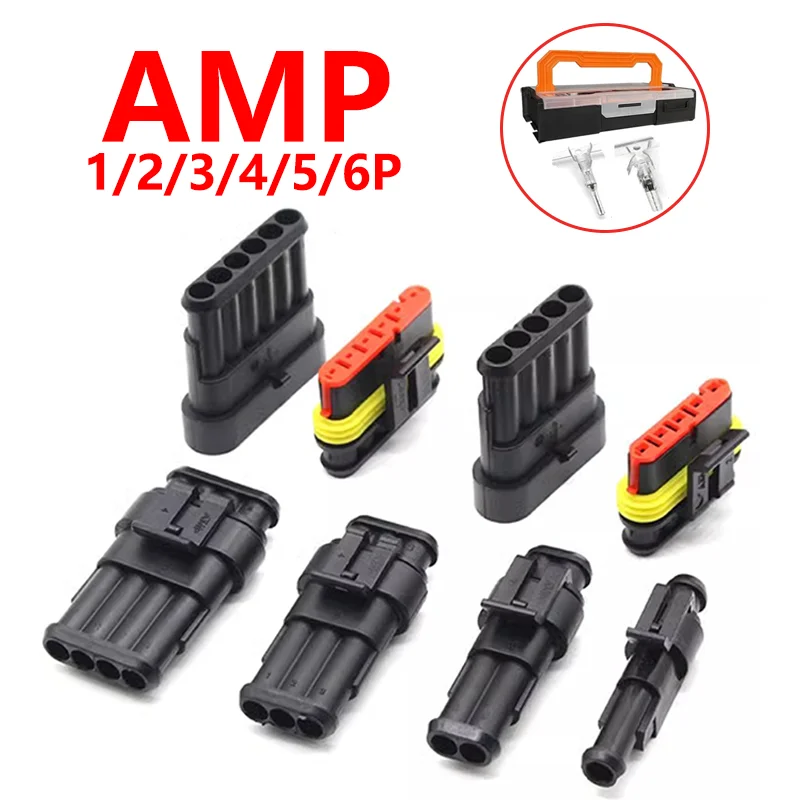 

43 Sets 1.5 Series 1/2/3/4/5/6P AMP Waterproof Automotive Car Connector Plug Xenon Lamp Auto Part Male Female