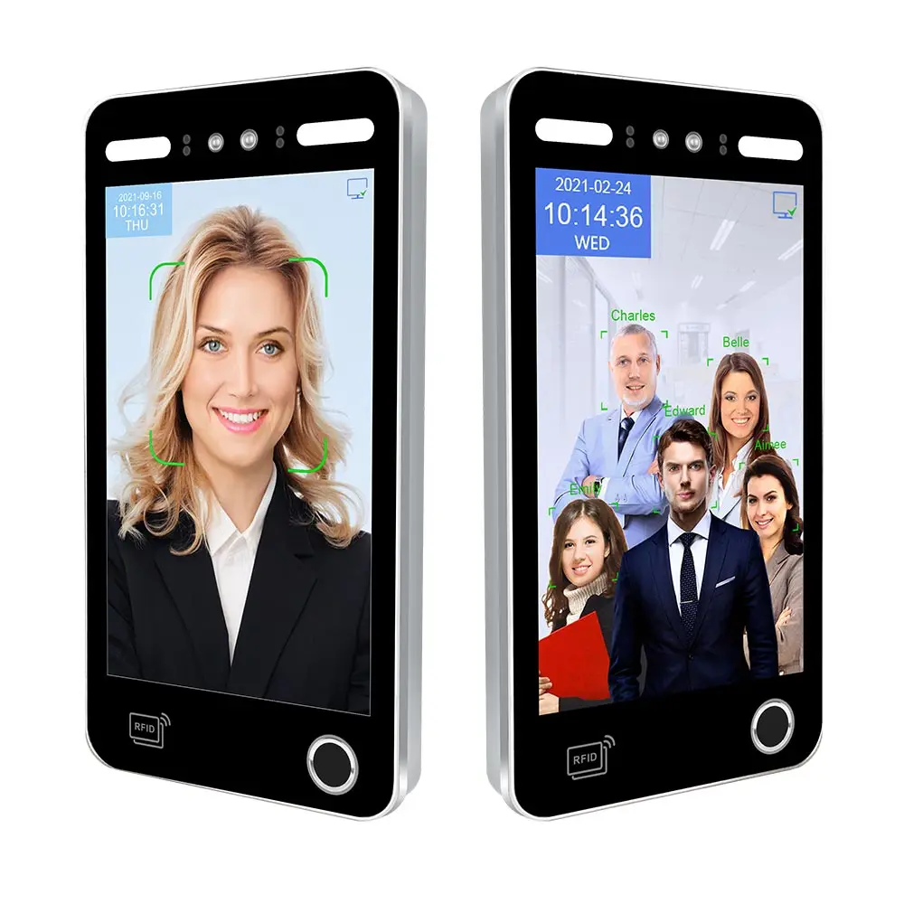 AI-Driven Time Recording | NPU+CPU Dual-Core | 0.2s Face Auth | Free SDK & Cloud Sync Biometric 10.1 Inch Access Control