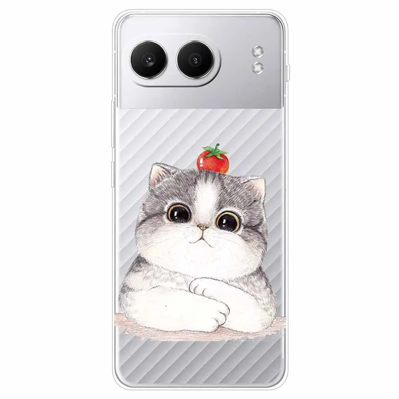 For Oneplus Nord 4 Case Cute Clear TPU Silicone Soft Phone Cases for One Plus Nord 4 5G Transparent Cover On 1+ Nord4 6.74\'\' bag
