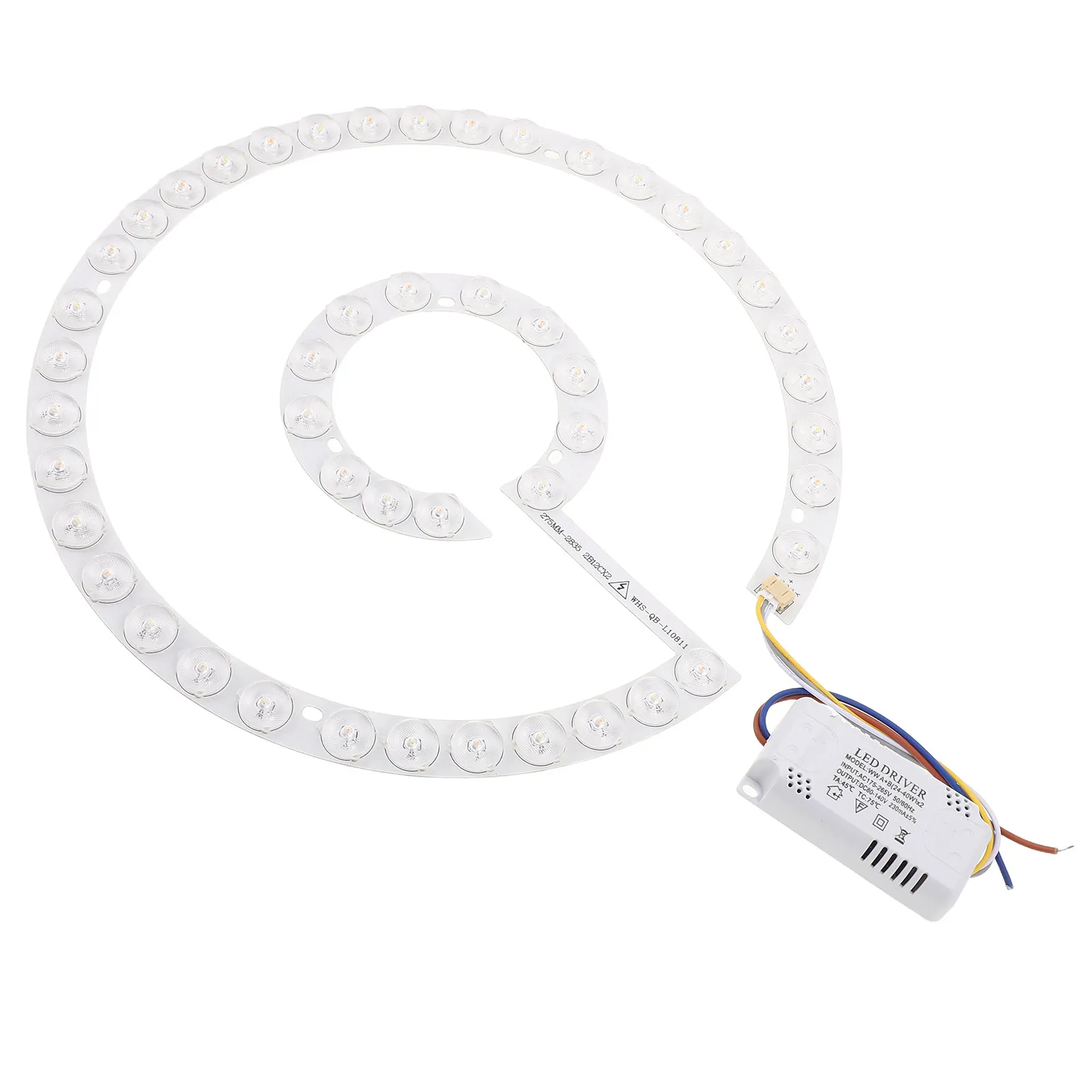 54W LED Ceiling Fan Light Retrofit Magnetic Ring Panel Flush Mount Replacement LED Module for Ceiling Fan Dimmable Brightness