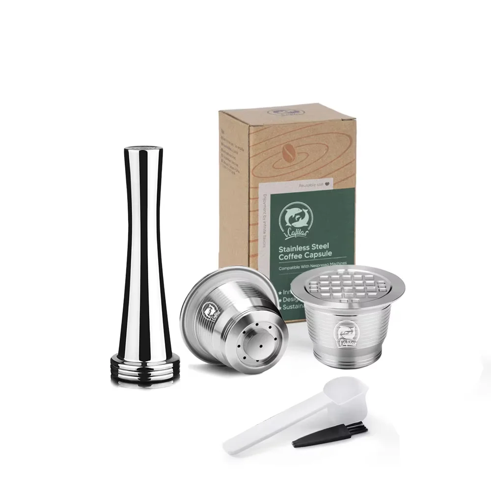 Wieder verwendbare Kaffee kapsel von icafilas für nachfüllbare Kaffeefilter aus Edelstahl