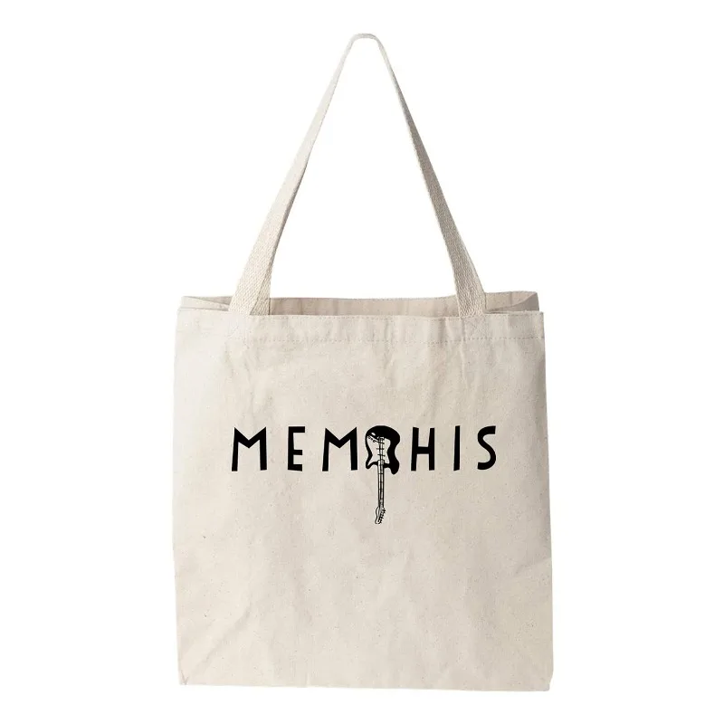 مدينة نيويورك الإمبراطورية الدولة بناء تمثال الحرية كرايسلر حقيبة قماش قنب طبيعية Screenprinted القطن الدقيق كيس مضحك حمل حقيبة #5