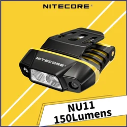 NITECORE NU11 faro 150lumen sensore di movimento leggero integrato 600mAh batteria ricaricabile faro da corsa