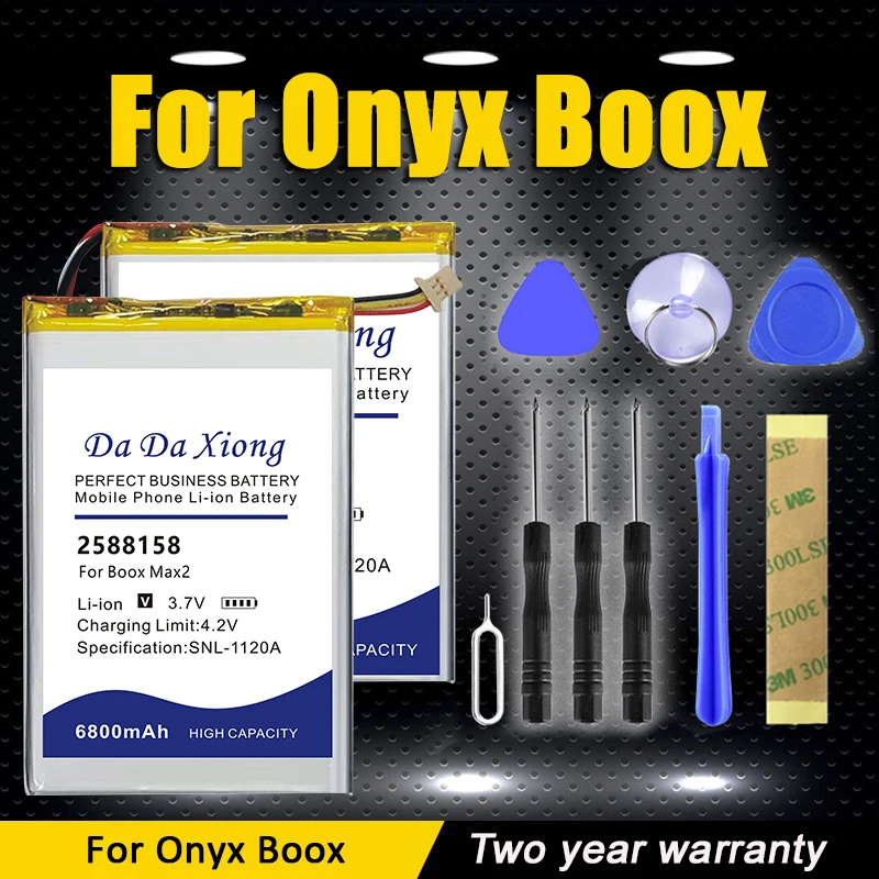 

Nova2 406080 386888 2588158 Battery For Onyx Boox Max Nova Darwin Crist Gama 2 3 4 6 A60 C65 C67 M92 M96 Plus + Kit Tools