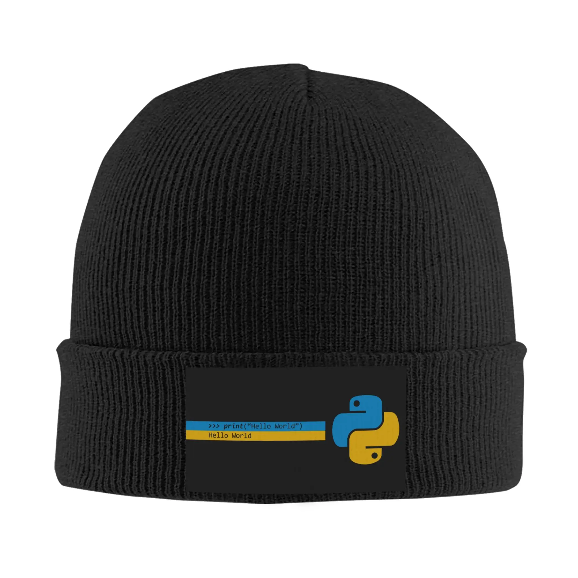 Programmer Python Skullies Beanies Caps Warm Men Women Knitting Hat Unisex Adult Computer Developer Programming Coder Bonnet Hat