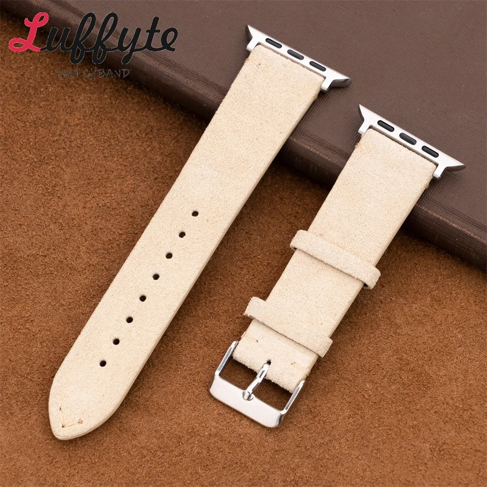 Wildleder Soft Strap für Apple Watch Band 46/45/44/42/38/40mm 41mm Ultra2 49mm Armband für Iwatch Serie 1-10 SE Uhrenzubehör