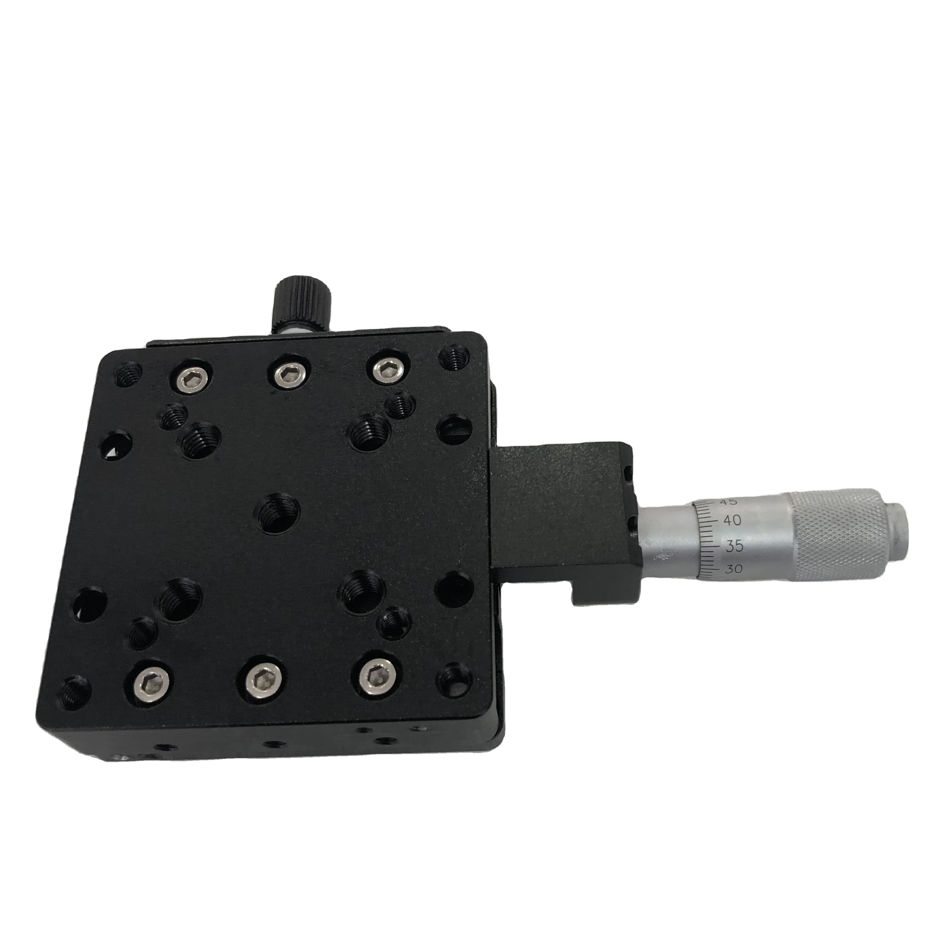 LSSZ-02-09 Plataforma de escenario de traducción lineal de 2 ejes XY Manual OEM personalizable Tamaño 60x60 mm Rango de recorrido 13 mm