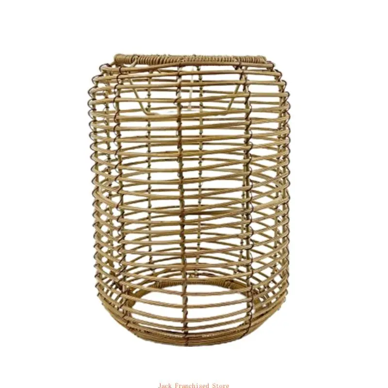 Enhances Your Home Aesthetic with Environmentally Friendly Rattan Lampshade Suitable for Bedrooms,Hangings Shade Baskets