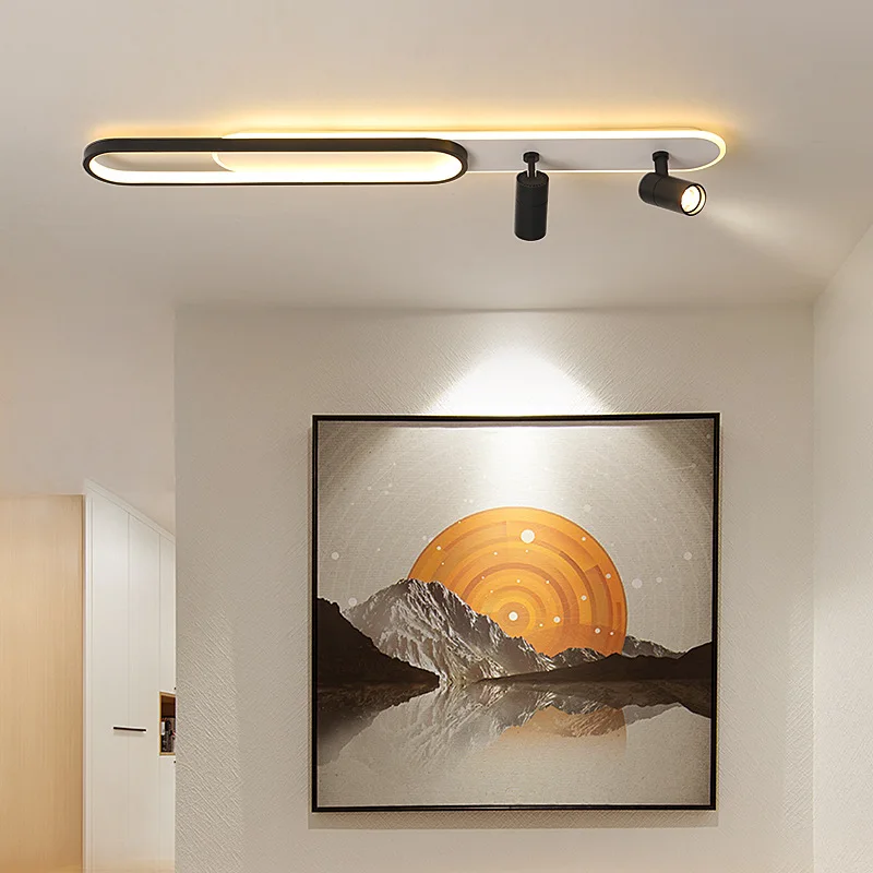 Imagem -02 - Modernas Lâmpadas de Teto Led com Holofotes Lustres do Corredor para Sala de Estar Cloakroom Light Home Decor Lighting