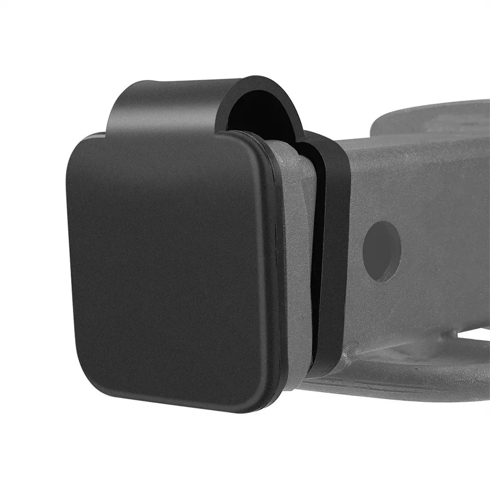 2 Inch Trailer Hitch Cover Tube Rubber Fits Hook Dust Plug Square Mouth Protective Cover For Receivers Towing Hitch Rubber Cover