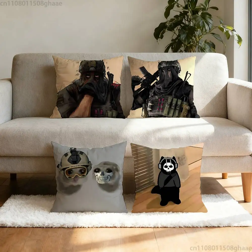 

Game Call of Duty Pillow Case Sofa Living Room Bedroom Headboard Backrest Cushion Square Cushion Nap Time