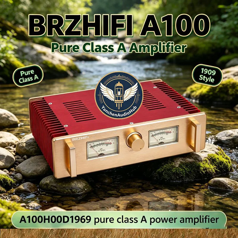 CHN 2027 BRZHIFI A100 HOOD1969 HIFI Gold Seal Class A Power Amplifier Pure Class A Gallbladder Machine Sound Quality Voice King