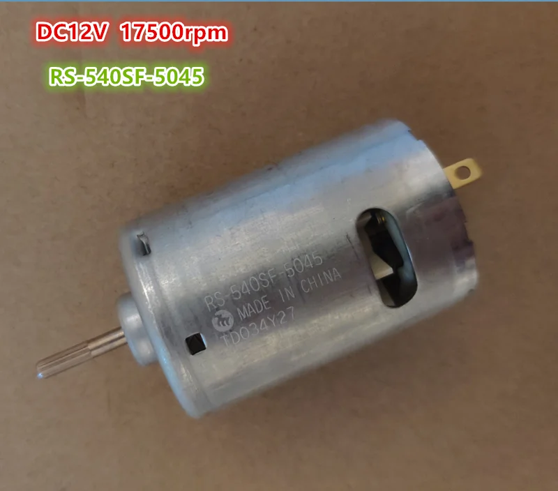 Original Mabuchi 12V 17500rpm 540 DC mtoor RS-540SF-5045 high speed carbon brush motor with cooling fan~