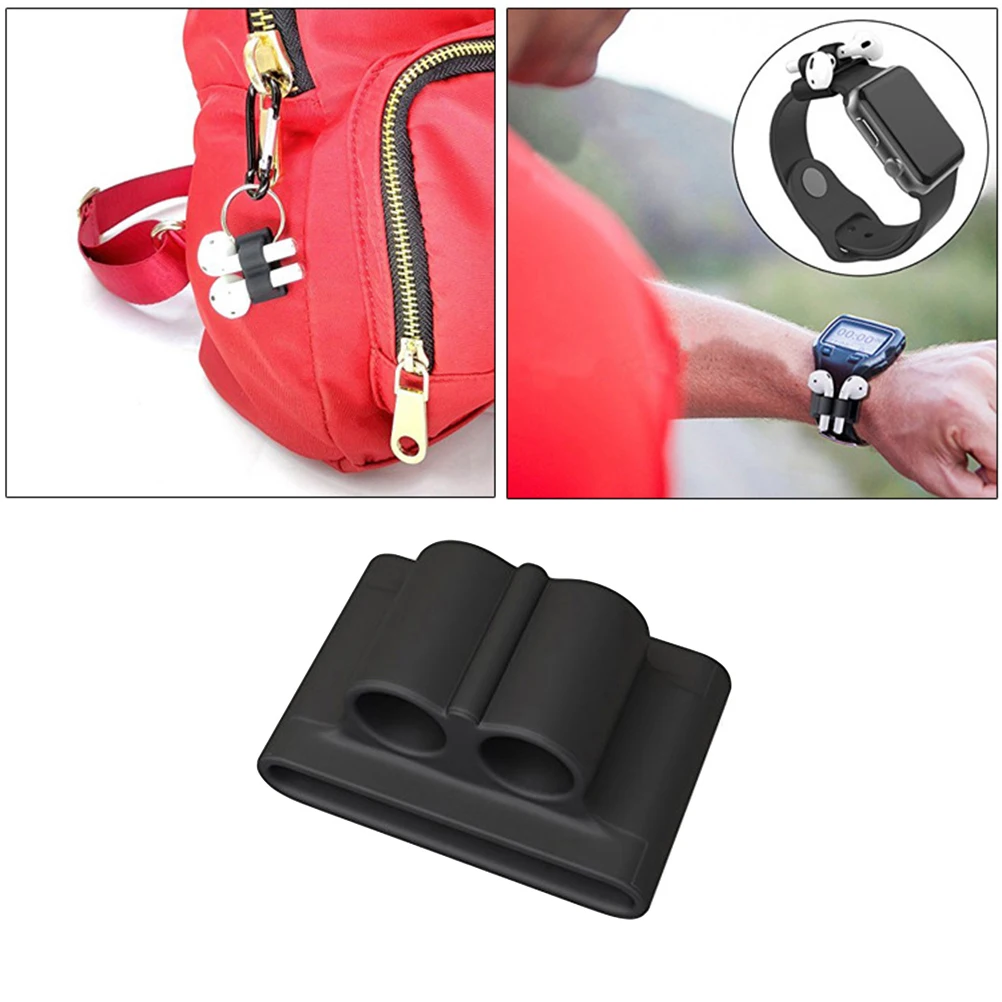 

2pcs Silicone Headphone Holder For Protective Case Resistant To Wear Tear Compatible Accessory Gift Portable Audio