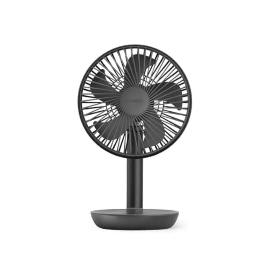 

Fan Stand 3Z - Portable Oscillating Desk Fan 4-Speed Rechargeable 4000mAh Battery, Auto Swing, Timer, Sleek Matte Design for Ho