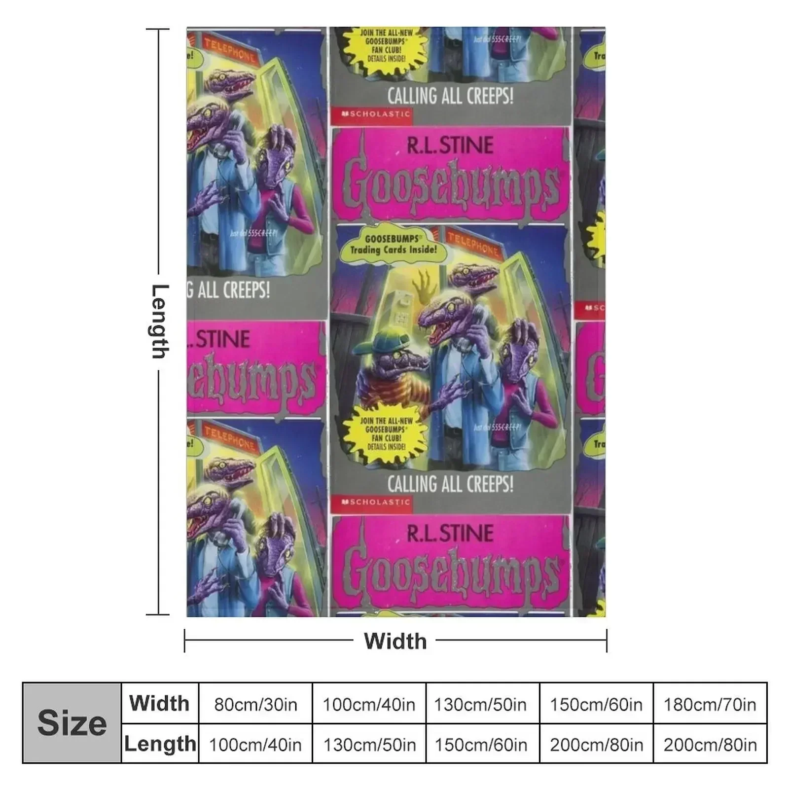 Goosebumps Throw Blanket couch cozy soft plush fuzzy picnic outdoor blanket