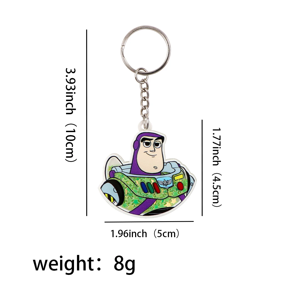 Cartoon Movie Acrylic Keychain Charms Cute Cartoon Keyring Strap Fashion Jewelry Accessory Gifts