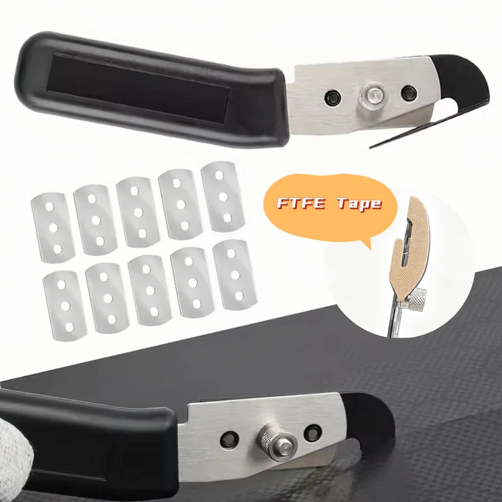 Safety Single Heads Vinyl Car Wrap Film Cutter Knife Paper Backing Slitter Carbon Fiber Cutting Tool Car Stickers Cutter w/PTFE