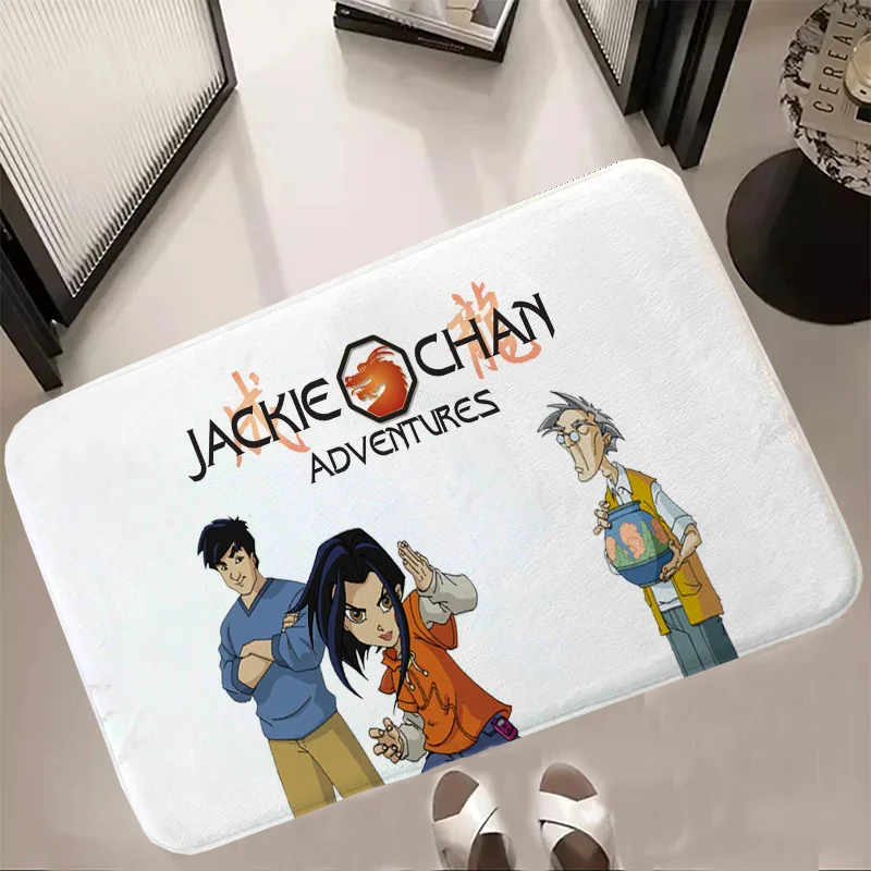 

J-Jackie-Chan-Adventures Floor Bath Mat Entrance Door Doormat Non Slip Carpet for Kitchen Balcony Rug for Bed Room Mats Bedrooom