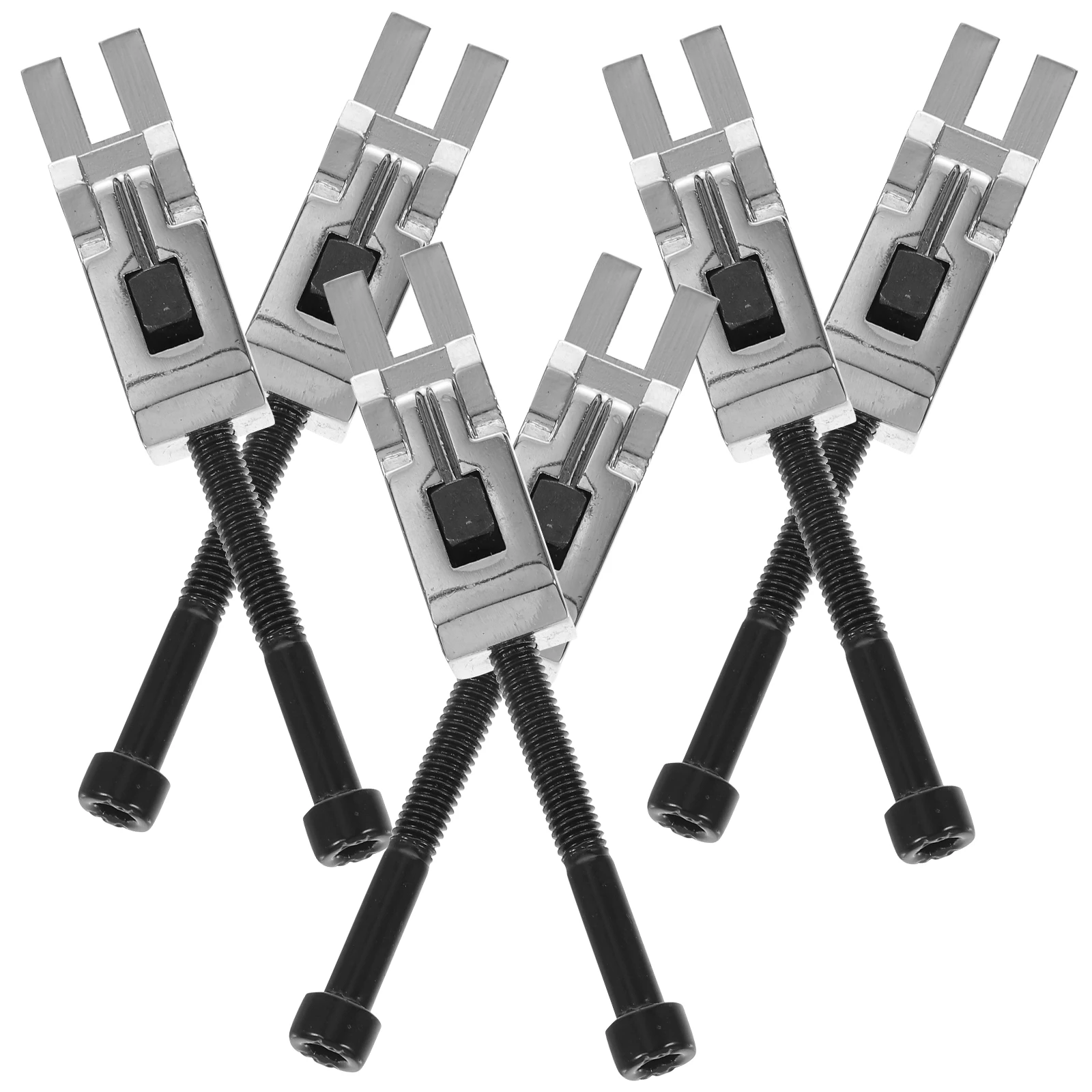 

6 PCS/ Component Double-shake Silver Saddle Locking Saddles Tremolo Guitar Bridge
