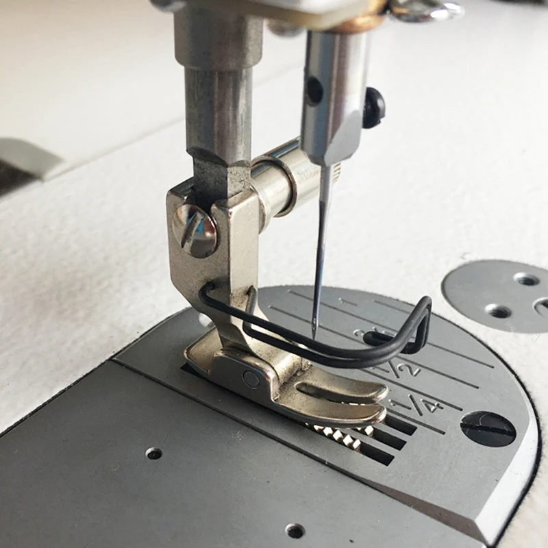 Pied-de-biche à changement rapide, dispositif à vis, point de verrouillage industriel, pièces de Machine à coudre, pince instantanée, support de pieds facile à ressort, 1/5 pièces