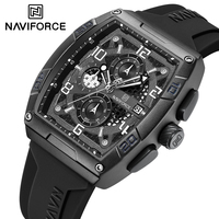 NAVIFORCE Watches for Men Fashion Silicone Band Quartz Date Display Wristwatch Male Classic Business Sport Waterproof Clock 2024