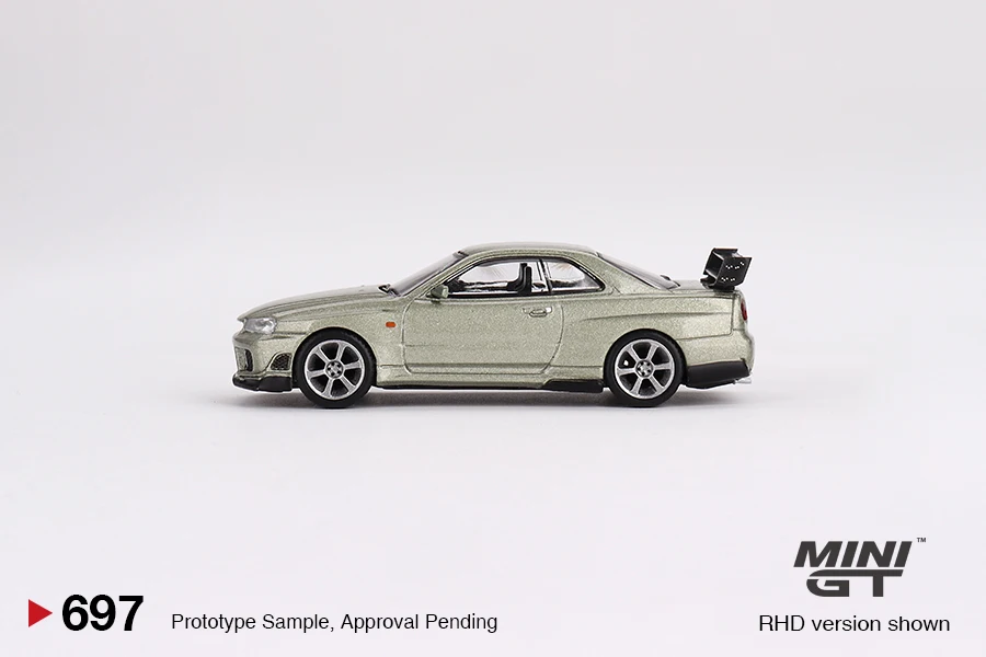 Minigt 1/64 nissan skyline GT-R (r34) tommykaira r-z millenium jade MGT00697-CH autos legierung druckguss metall modell kinderspiel zeug für jungen