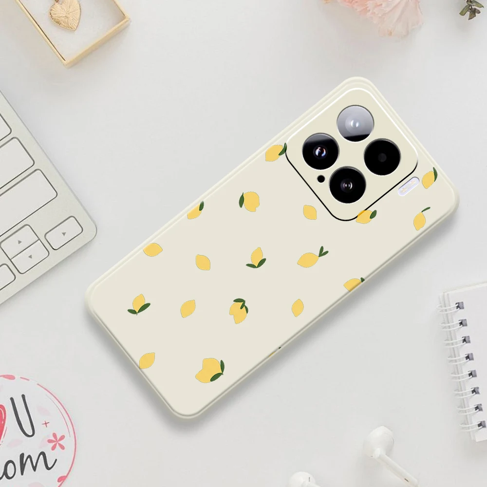 Funda de teléfono estilo limón fresco para Xiaomi Mi 15 Ultra Mi 14T 13T 12T 11T Pro funda de silicona para Xiaomi Mi 13T Pro Mi 11T Pro