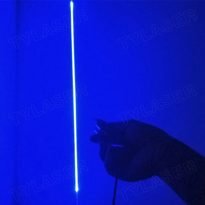 Laser de linha azul violeta 405nm 100mW 300mW 600mW com ventilador de resfriamento (grátis com suporte e adaptador) para posicionamento de corte de madeira