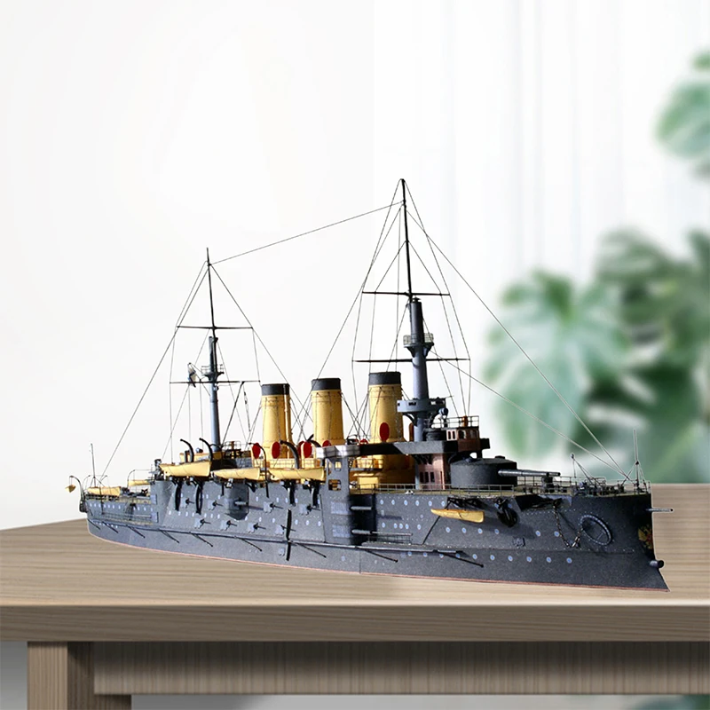 1:250 Russian Navy Oslavia Battleship Paper Model Paper Ship Model DIY Handmade Paper Craft Aldult Toy Military Model Home Decor