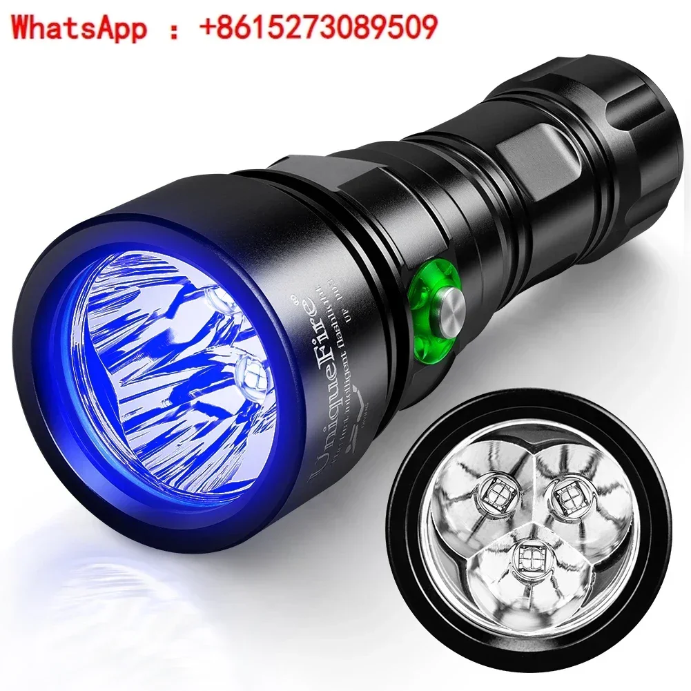 UniqueFire D03 UV Light Torch Diving LED Flashlight IPX8 Waterproof Light for Under Water Deep Sea Cave,Dog Pet Urine Stains