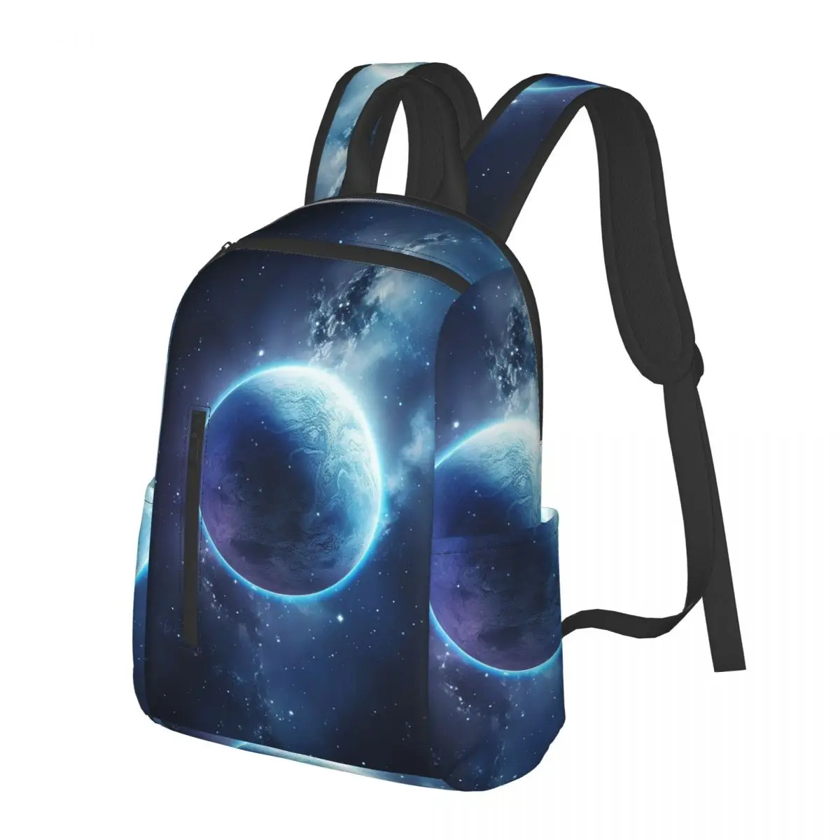 Planet Earth Student Backpack School Bag Hiking Travel Daypack for Men Women Bookbag Shoulder Bags