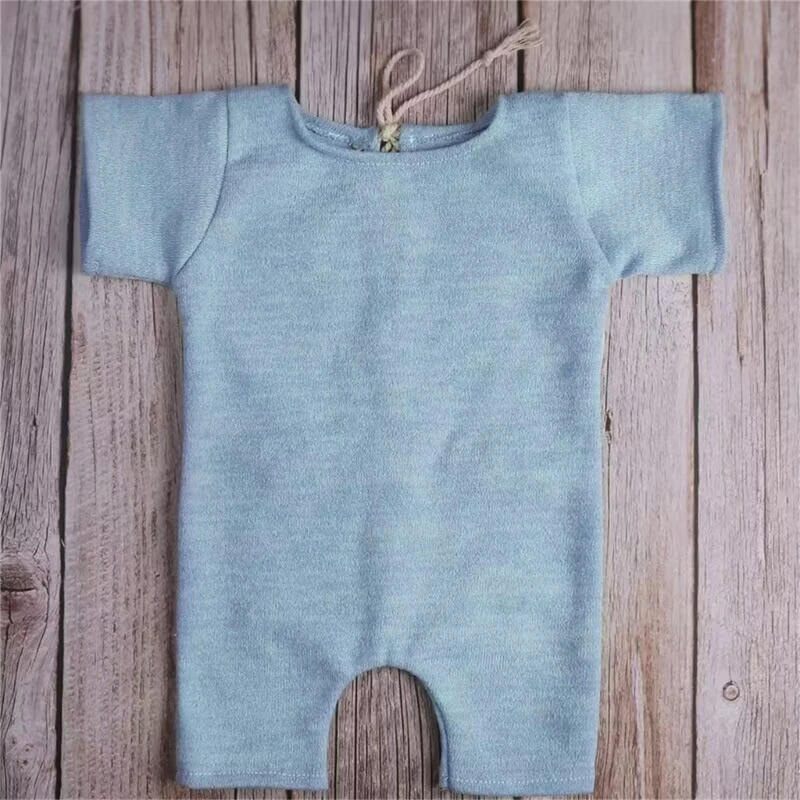 Baby Photo Clothes Short Sleeved Romper Newborn Photo Props OnePiece Jumpsuit Photo Costume Skin-Friendly Infant Outfit