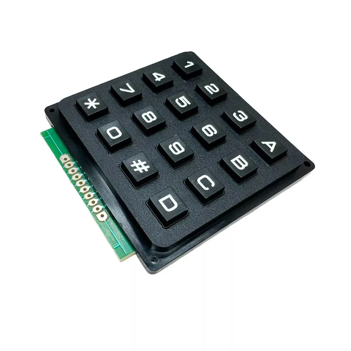 Teclado de matriz de 3x4, 4x4, módulo de matriz, teclas de plástico ABS, 4x4, 3x4, 12, 16 botones, interruptor de membrana, Kit de bricolaje para Arduino